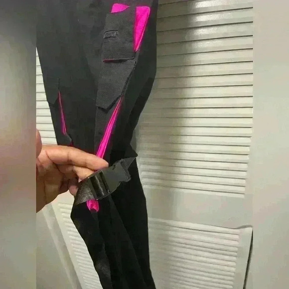 Fashion Nova Men's Black and Pink Joggers-Tracksuits Size L - Picture 5 of 8